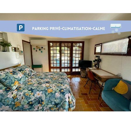 Studio Meyreuil-Terrasse-Au Calme En Campagne-Clim Esterno foto